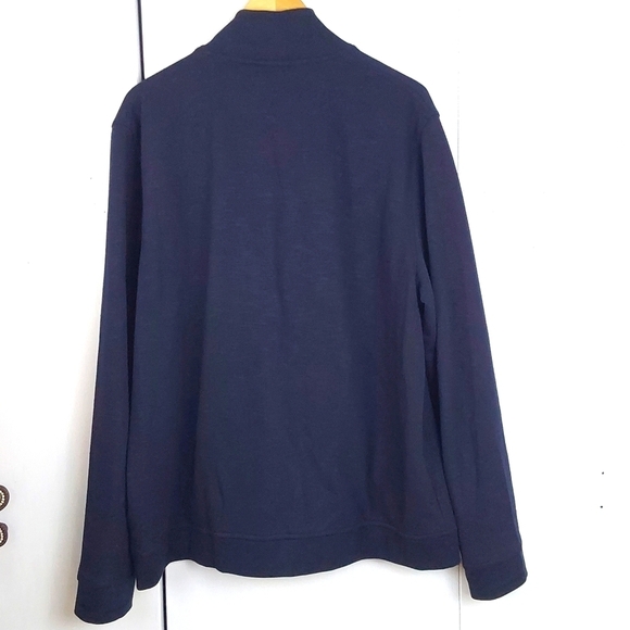 Ted Baker London Mens Black Sweater Coat Full zip Pockets Preppy Acadamia Sz.XL - Picture 8 of 12